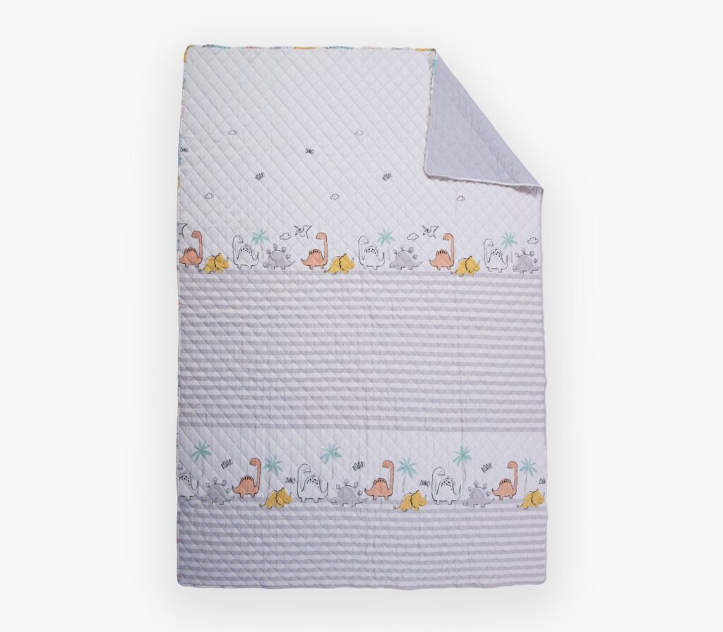 nef nef Παιδικό κουβερλί μονό dinosaur art 180x240 Πράσινο Κωδ. 039780