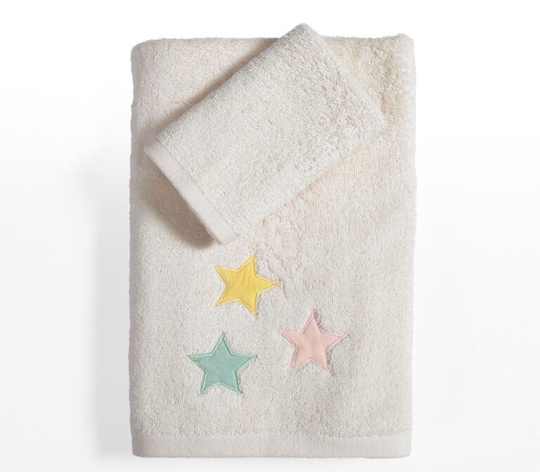 nef Νef Βρεφικές πετσέτες σετ 2τμχ happy Εκρού Κωδ. 039752