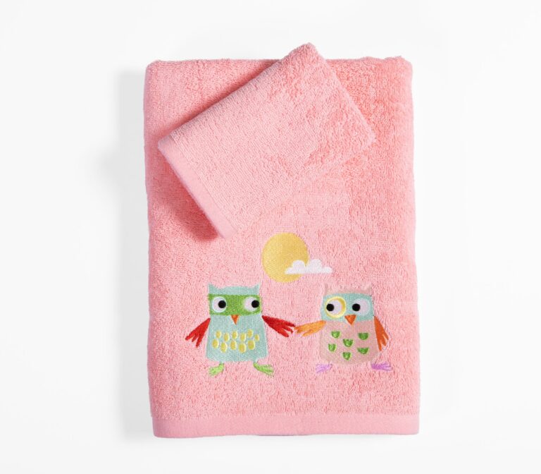 nef nef Παιδικές πετσέτες σετ 2 τμχ birds mania Ροζ Κωδ. 039768