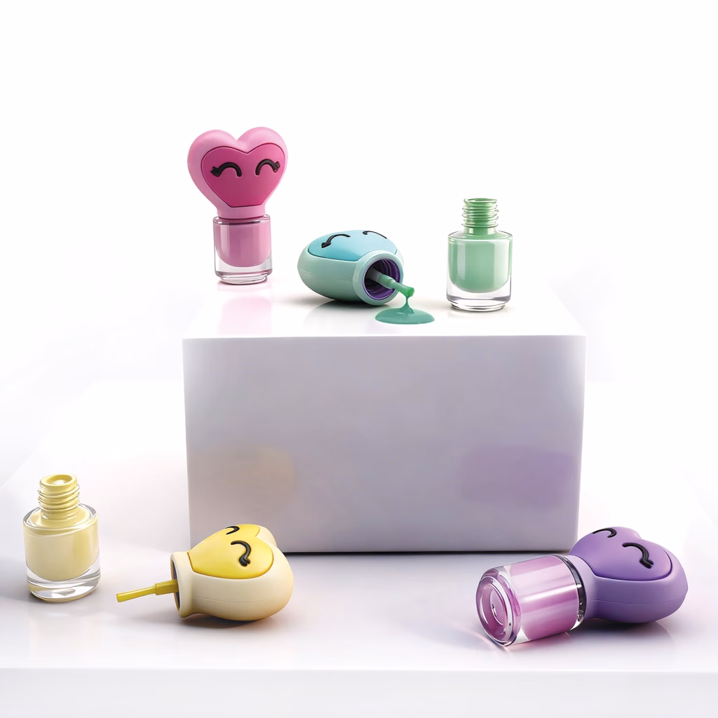 happihobbi Βερνίκι Νυχιών sparkle love σε 4 Σχέδια για 6+ Ετών
