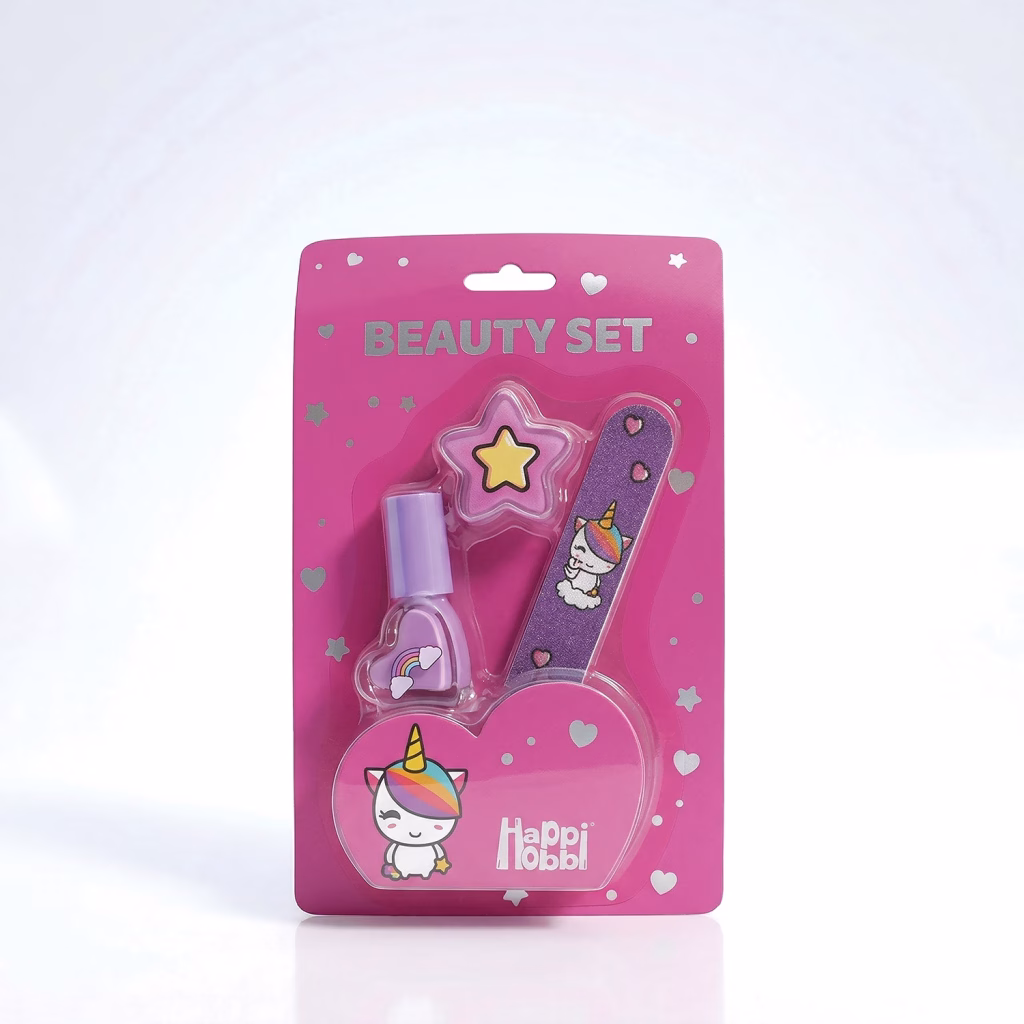 happihobbi Σετ Ομορφιάς σε καρτέλα sparkle love σε 4 Σχέδια για 6+ Ετών