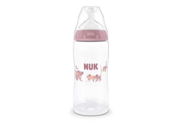 nuk first choice Πλαστικό Μπιμπερό Με Σιλικονούχα Θηλή Για 3+ Μηνών 300ml koala