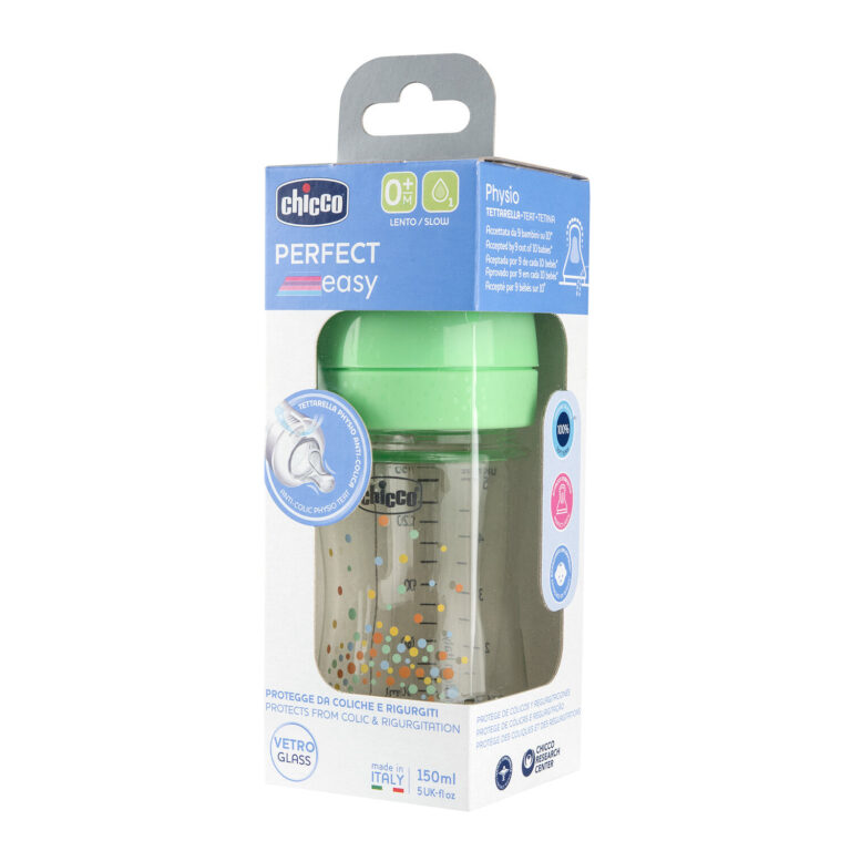 chicco Γυάλινο Μπιμπερό perfect easy Κατά των Κολικών Σκαντζοχοιράκι 150ml Για 0+ Μηνών Κωδ. 50 20251 30