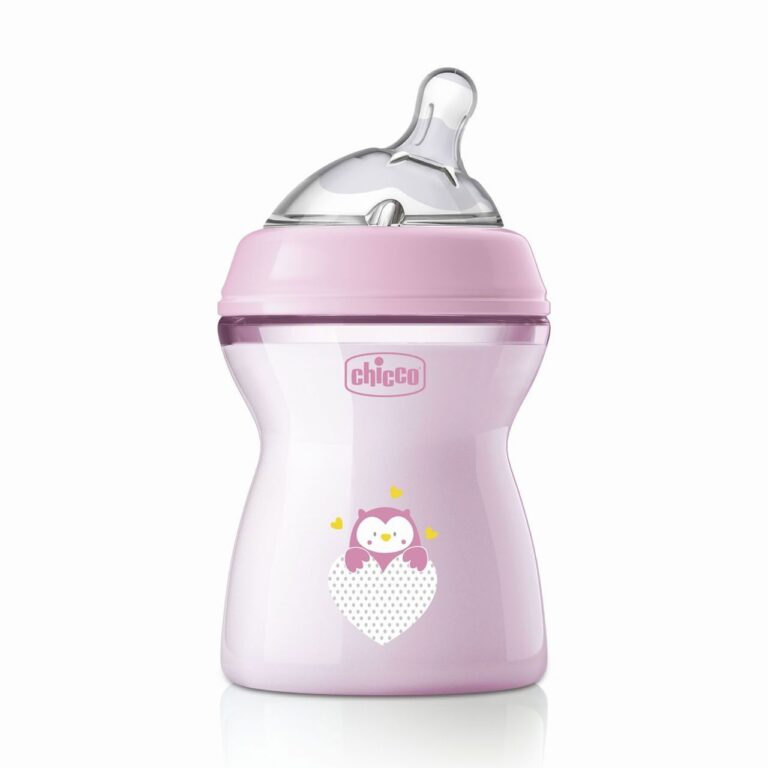 chicco Πλαστικό Μπιμπερό natural feeling Κατά των Κολικών Ροζ 250ml Για 2+ Μηνών Κωδ. 60 81323 10