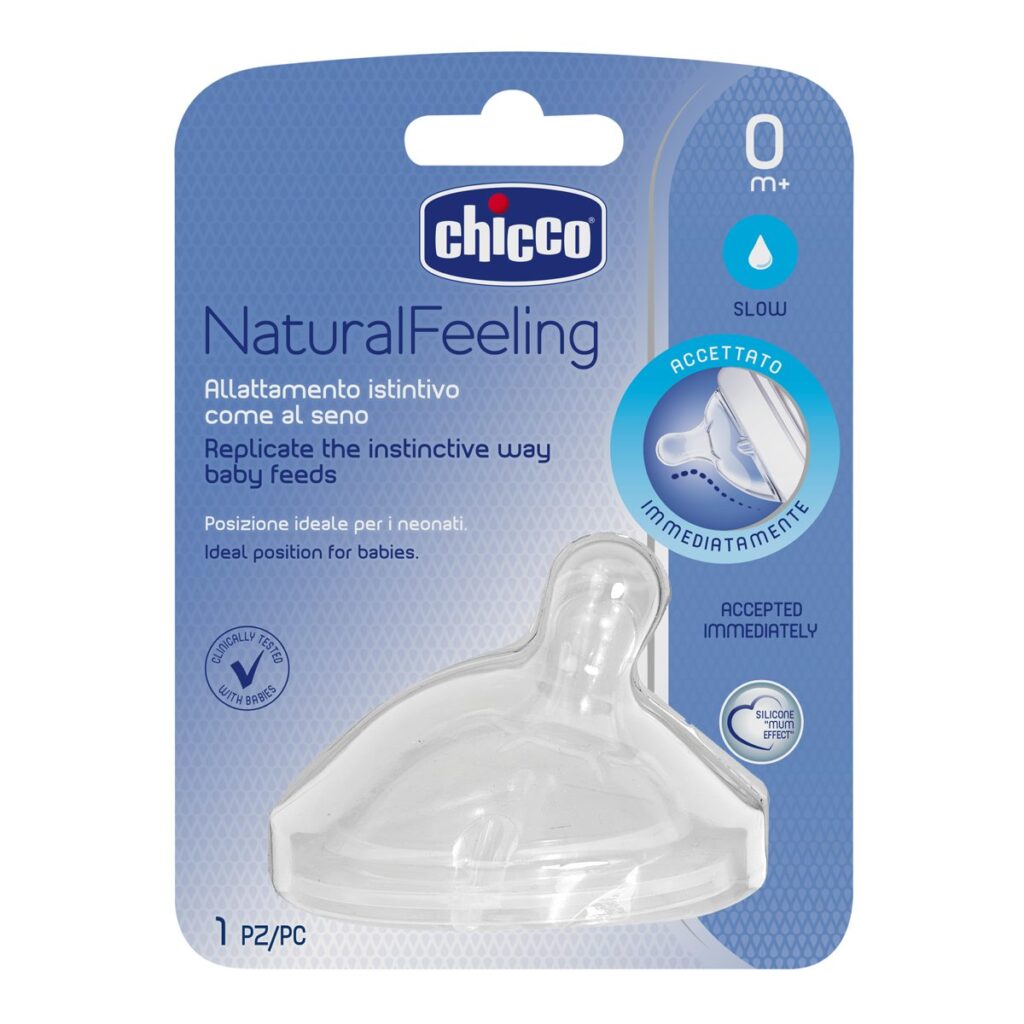 chicco Θηλή από Σιλικόνη natural feeling Μέτριας Ροής Για 2+ Μηνών Κωδ. 50 81023 10 (Αντιγραφή)