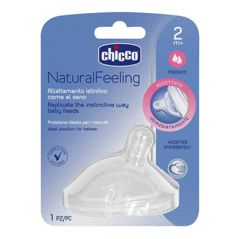 chicco Θηλή από Σιλικόνη natural feeling Ρυθμιζόμενης Ροής Για 4+ Μηνών 2τμχ Κωδ. 50 81035 20 (Αντιγραφή)