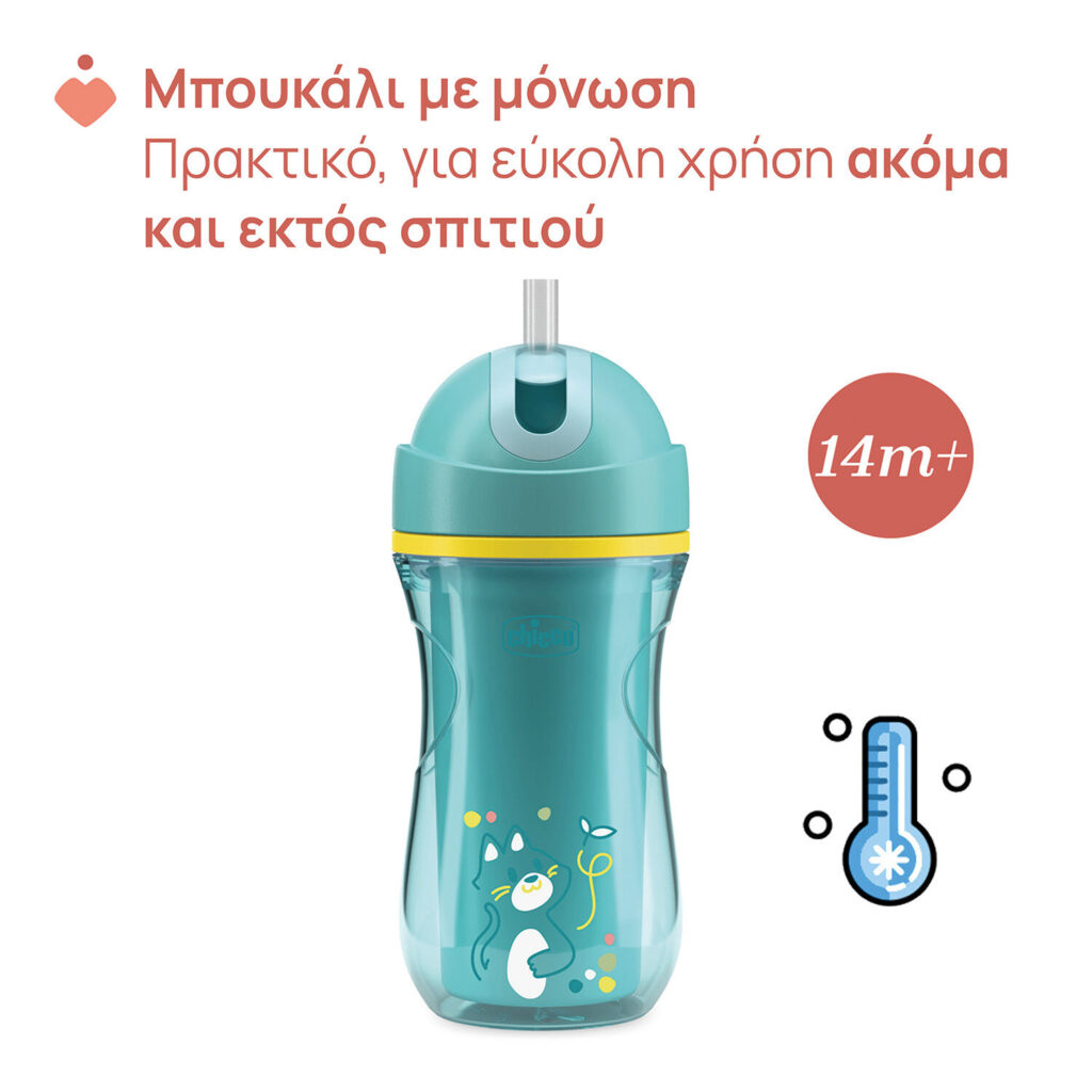 chicco Ποτηράκι sport Τιρκουάζ Για 14+ Μηνών Κωδ. 04 06991 25
