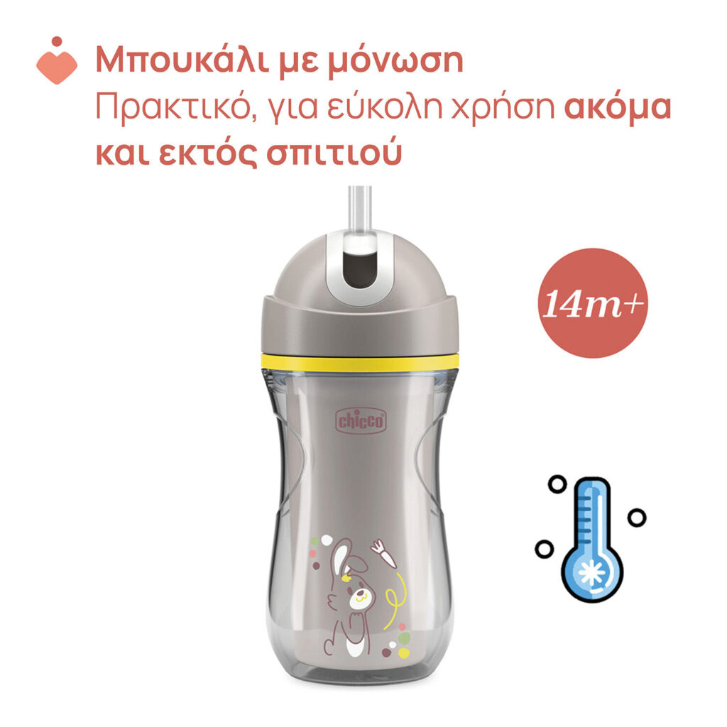 chicco Ποτηράκι sport Γκρι Για 14+ Μηνών Κωδ. 04 06991 35