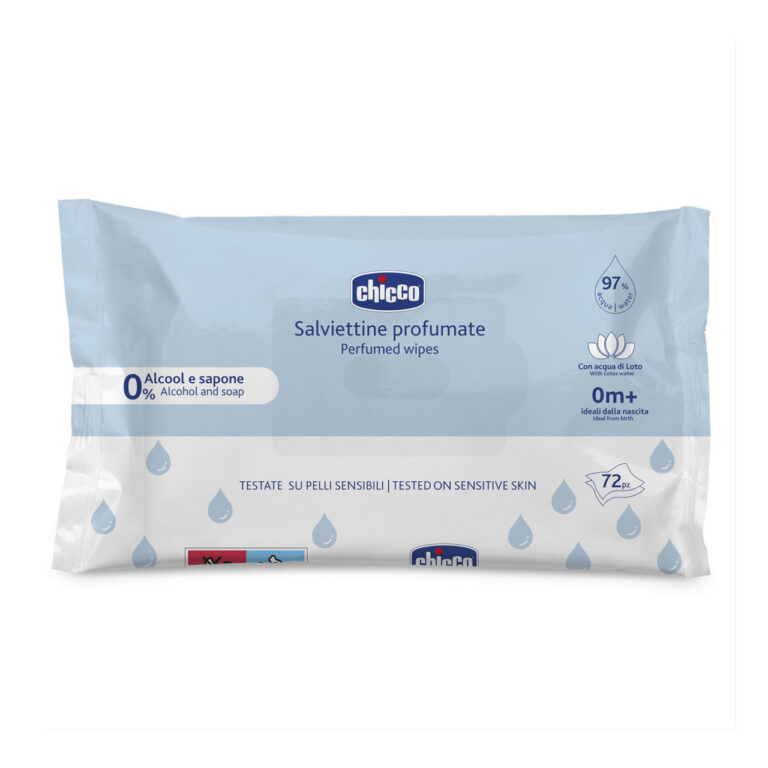 chicco Μωρομάντηλα Με 97% Νερό Και Καπάκι Βιοδιασπώμενα 60τμχ (Αντιγραφή)