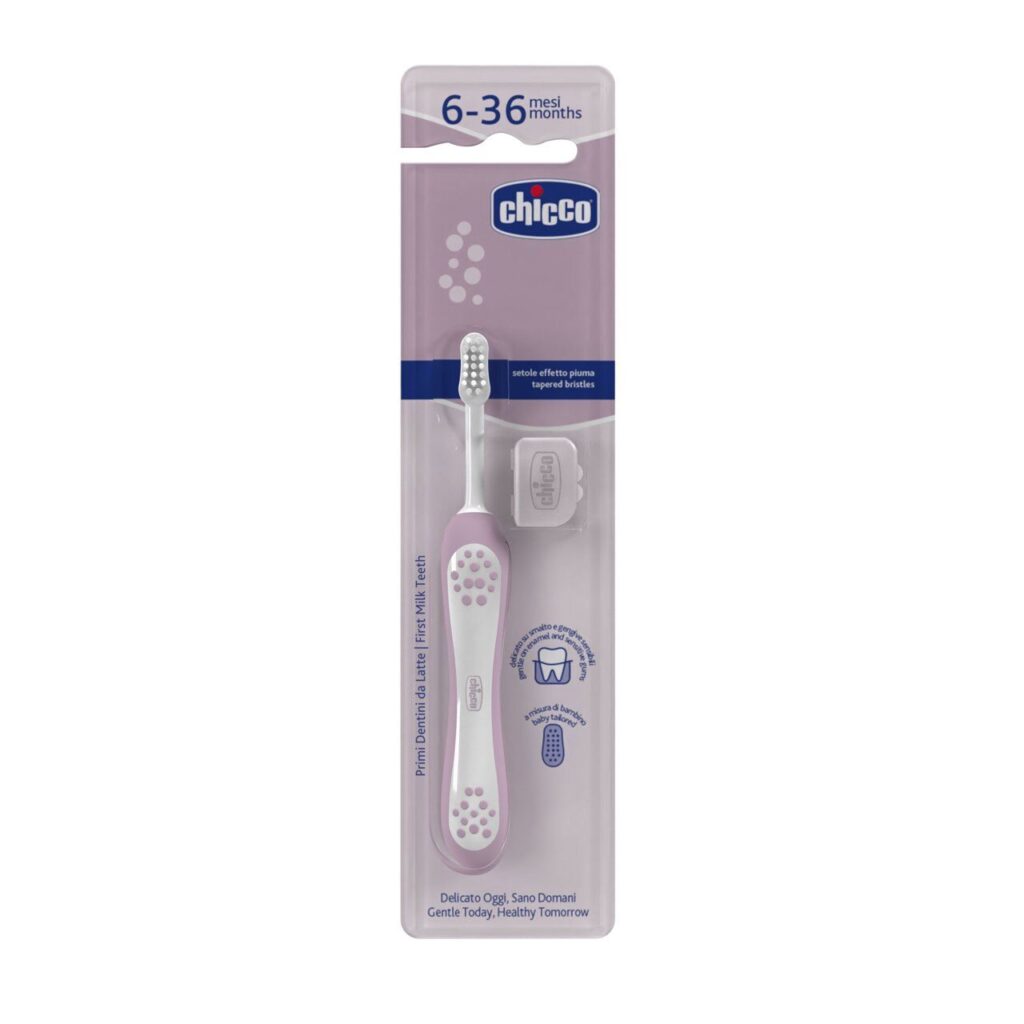 chicco Οδοντόβουρτσα Ροζ Λιλά Για 6 36 Μηνών Κωδ. 80 12081 00