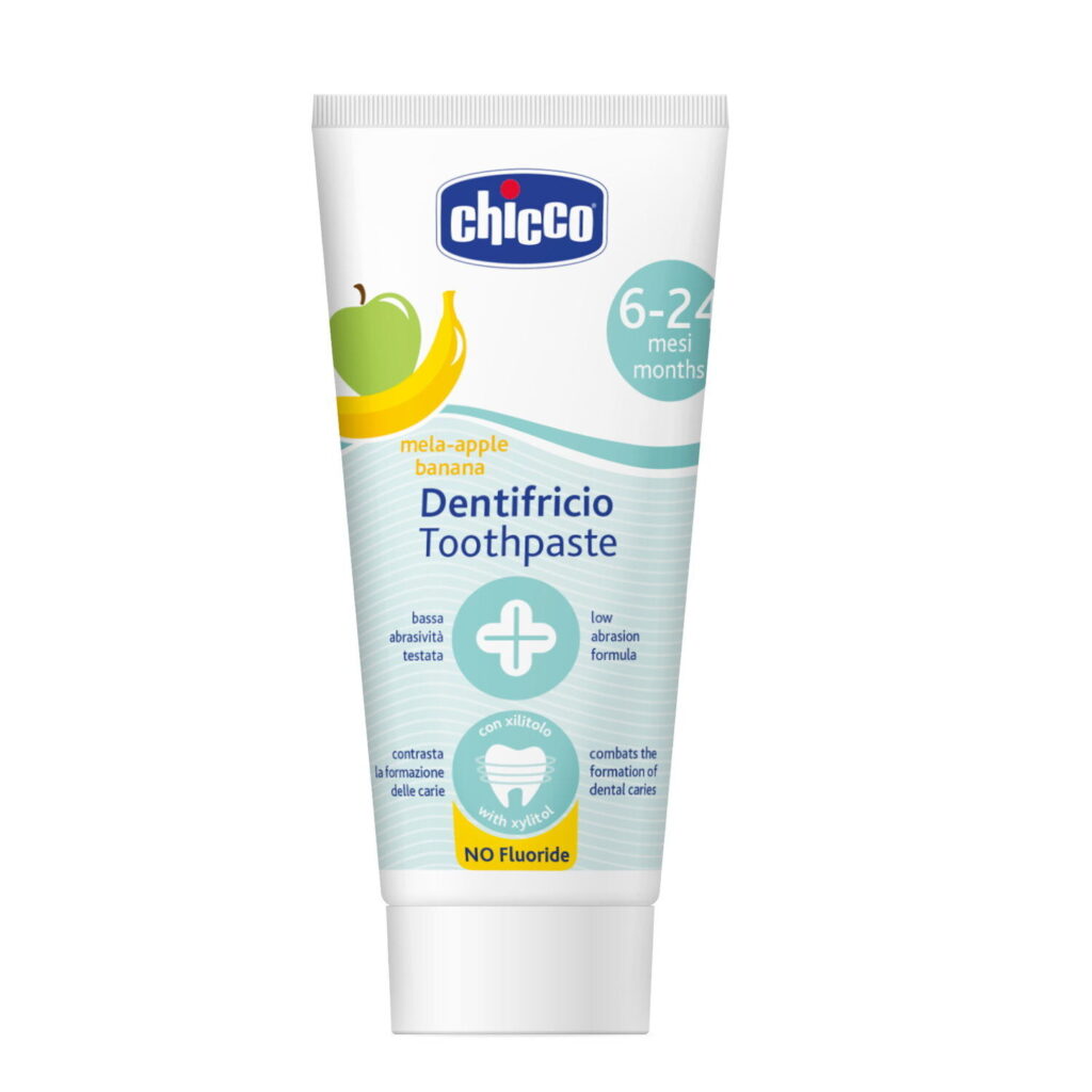 chicco Οδοντόκρεμα Μήλο Μπανάνα 50ml Χωρίς Φθόριο Για 6 24 Μηνών Κωδ. 80 12101 00
