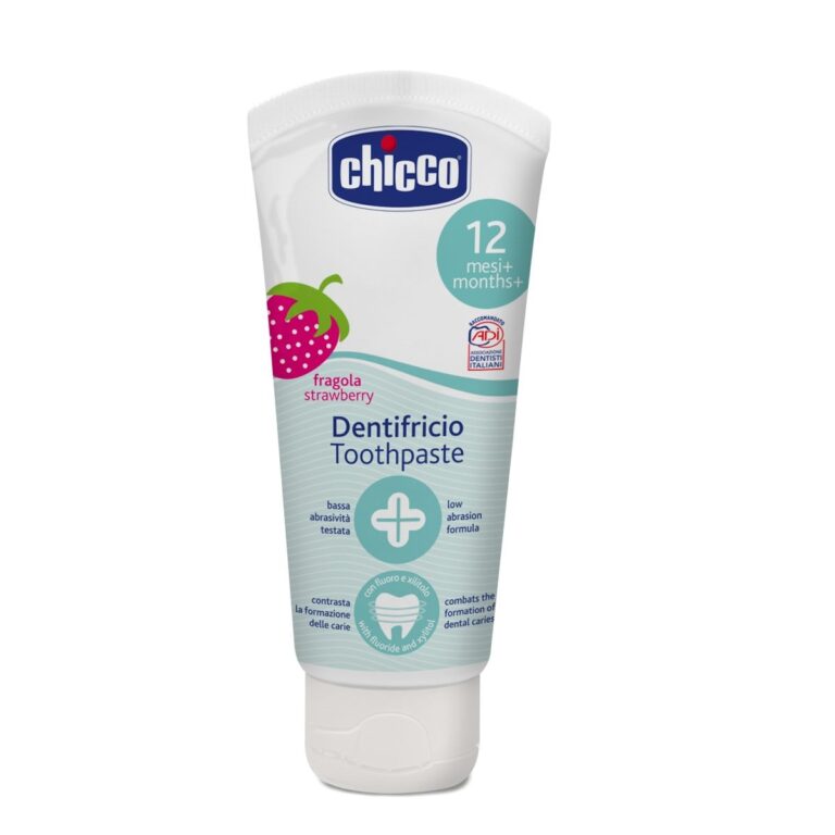chicco Οδοντόκρεμα Φράουλα 50ml Με Φθόριο Για 12+ Μηνών Κωδ. 80 07429 00