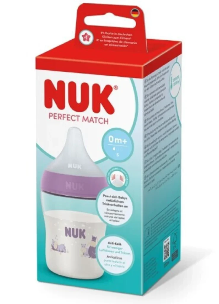 nuk – perfect match μπιμπερό γυάλινο, 120ml, με θηλή σιλικόνης (Αντιγραφή)