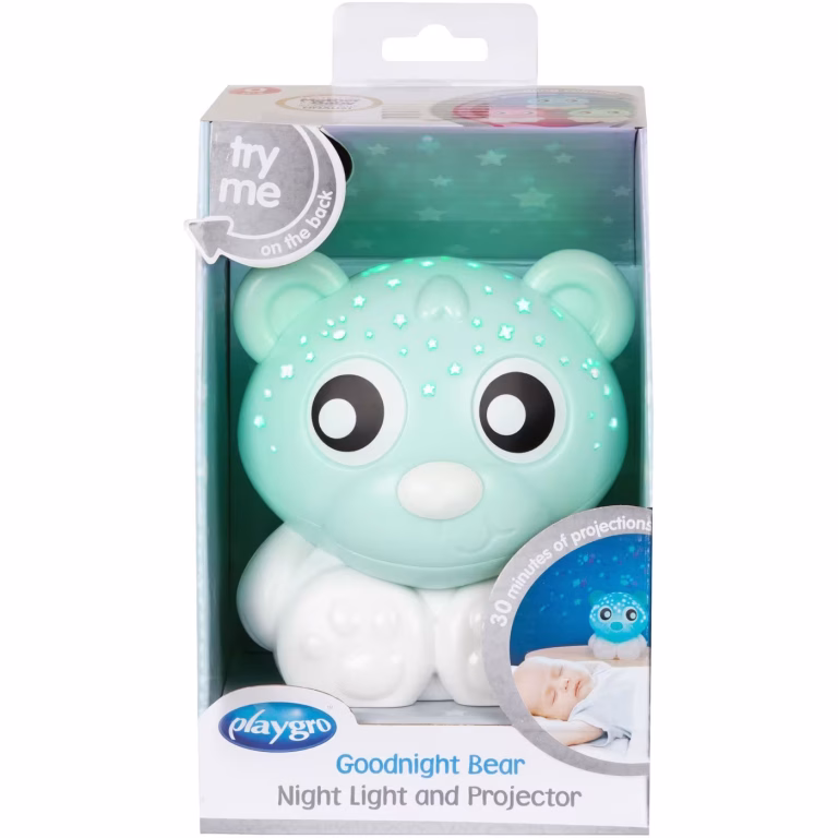 playgro goodnight bear Φωτάκι Νυκτός Προβολέας Μέντα