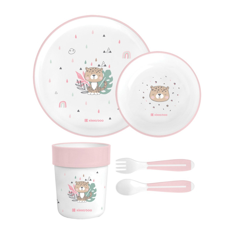 kikka boo Σετ Φαγητού savanna pink 31302040137