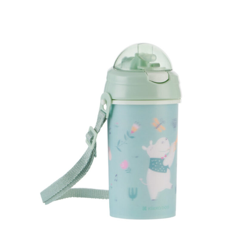 kikka boo pp Παγούρι Με Καλαμάκι Σιλικόνης 450ml music fest mint 31302030082