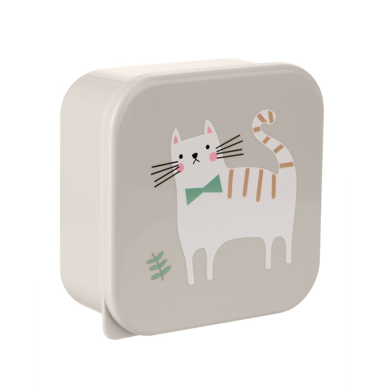 kikka boo Φαγητοδοχείο 4pcs kitty cat grey 31302040171