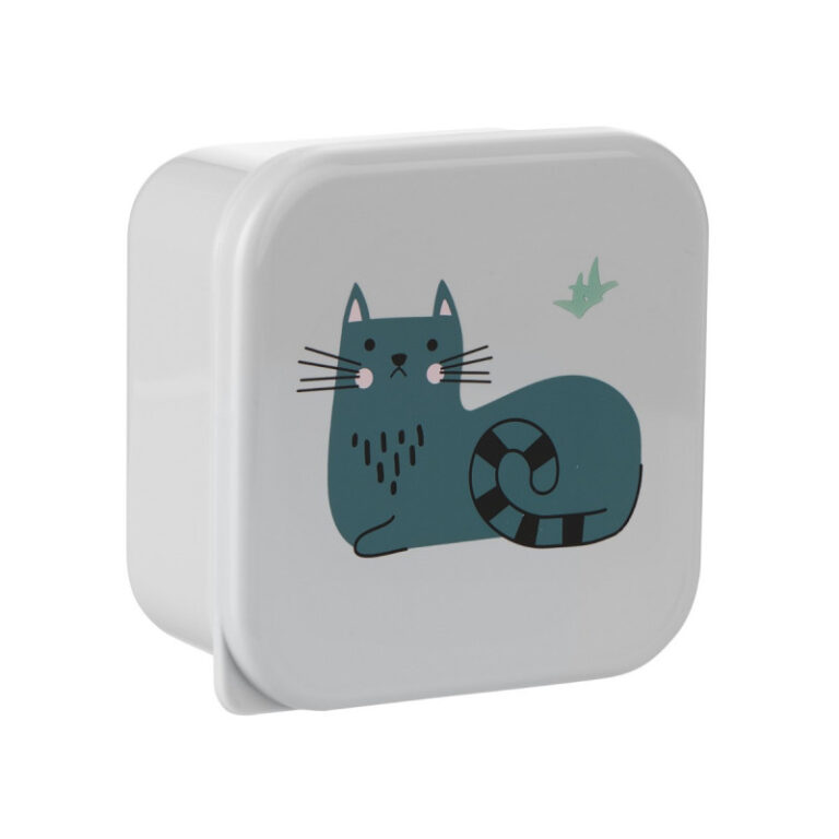 kikka boo Φαγητοδοχείο 4pcs kitty cat grey 31302040171