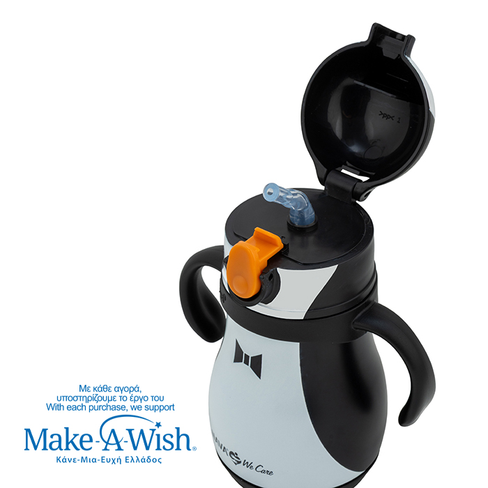 nava Θερμός μπουκάλι ανοξείδωτο "we care", penguin 300ml