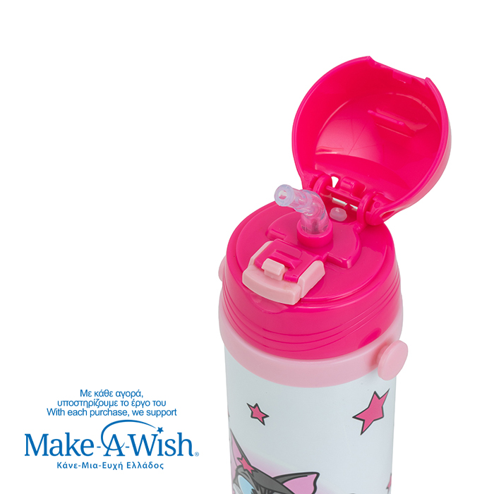 nava Παγούρι θερμός ανοξείδωτο "we care", kitty 500ml