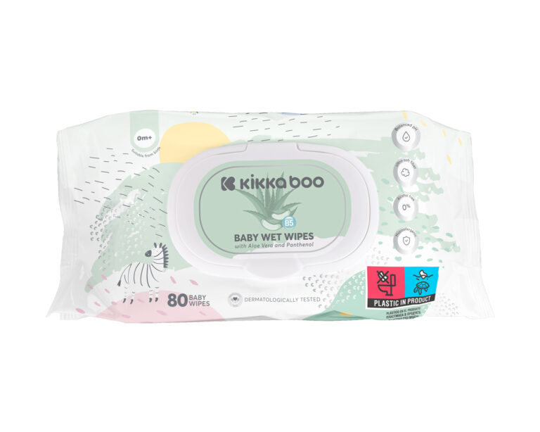 kikka boo Υγρά Μαντηλάκια για Μωράκια 80 τεμ. aloe vera & Πανθενόλη 31301020013