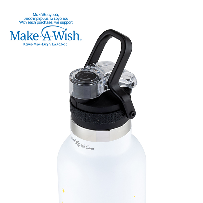 nava Θερμός μπουκάλι ανοξείδωτο "we care", purple unicorn 500ml (Αντιγραφή)