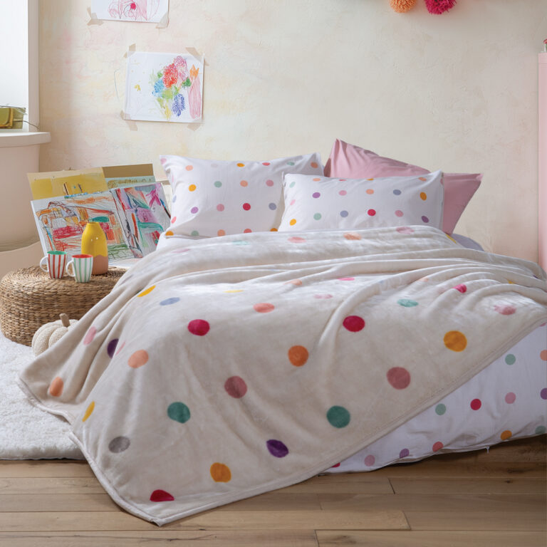 nef nef Κουβέρτα Παιδική dots ecru 160x220 ecru
