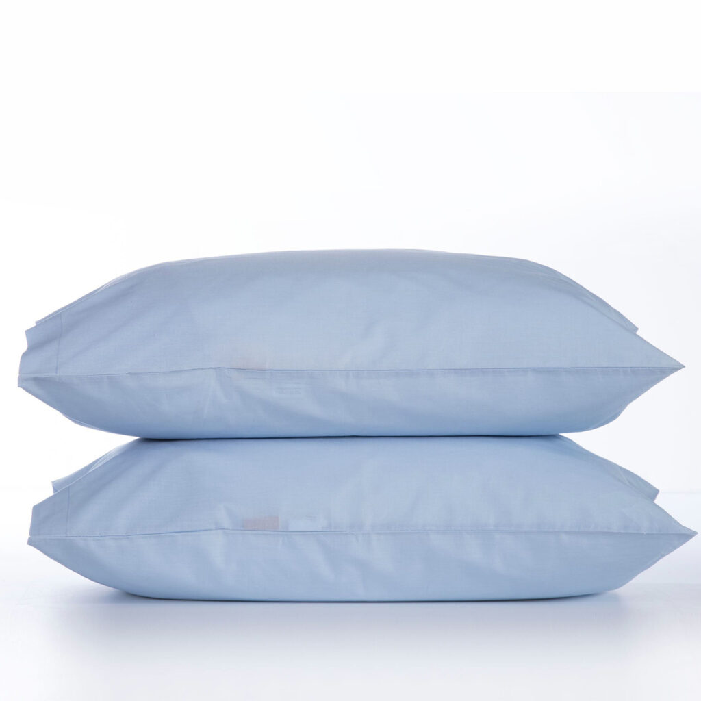 nef nef Μαξιλαροθήκες Βαμβακερές basic Σετ 2τεμ. 52x72 light blue