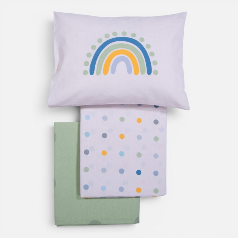 nef nef Σετ Σεντόνια Κούνιας Βρεφικά baby dots ecru/pink (Αντιγραφή)