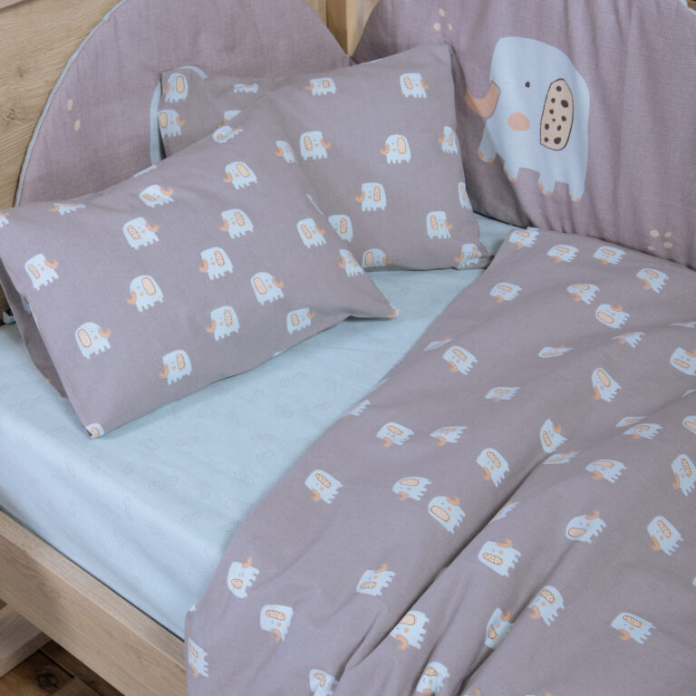 nef nef Σετ Σεντόνια Κούνιας Βρεφικά baby dots ecru/green (Αντιγραφή)
