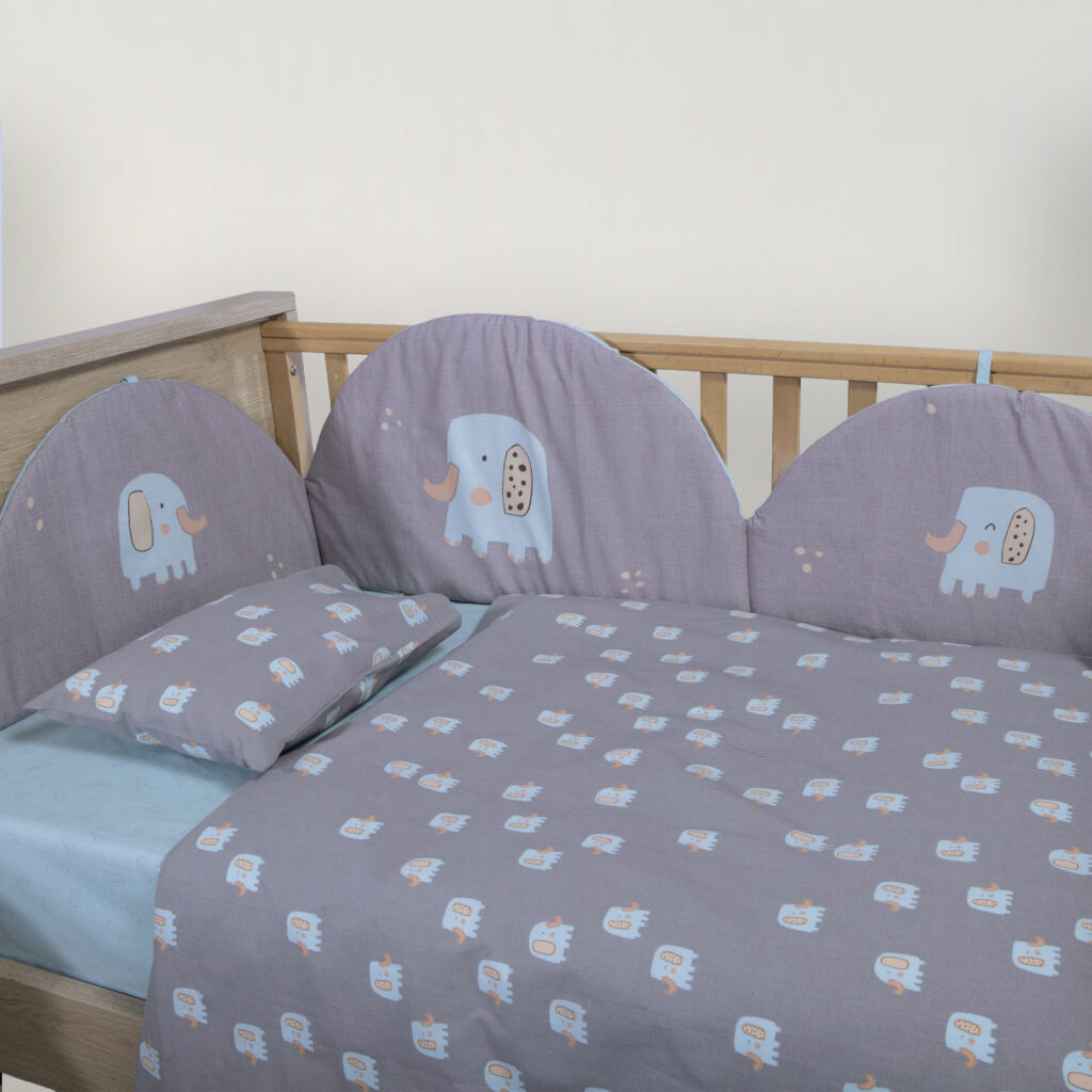nef nef Σετ Σεντόνια Κούνιας Βρεφικά baby dots ecru/green (Αντιγραφή)