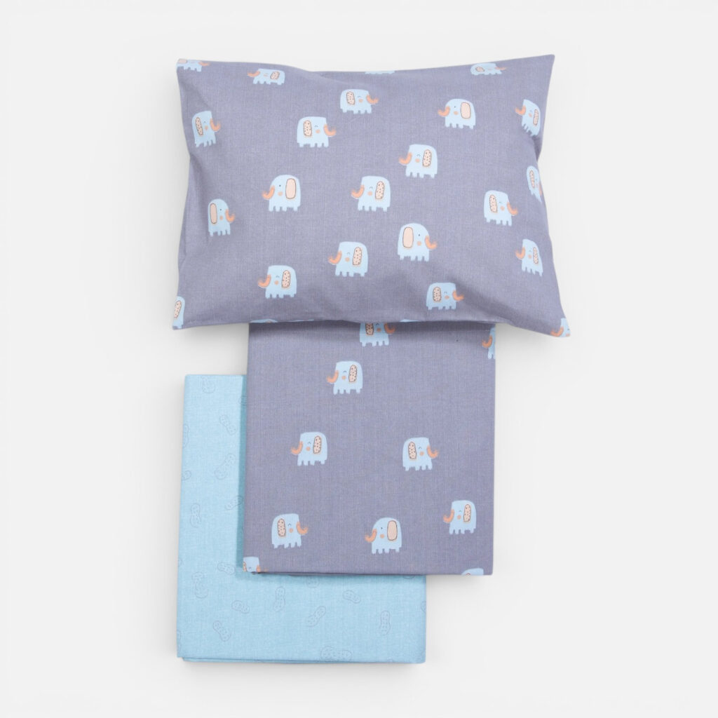 nef nef Σετ Σεντόνια Κούνιας Βρεφικά baby dots ecru/green (Αντιγραφή)
