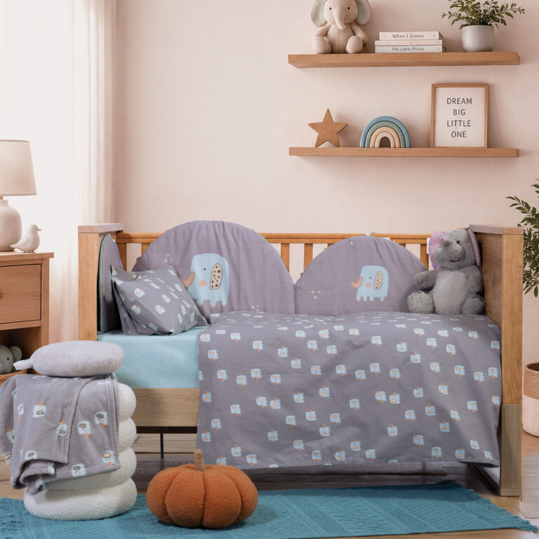 nef nef Σετ Σεντόνια Κούνιας Βρεφικά baby dots ecru/green (Αντιγραφή)