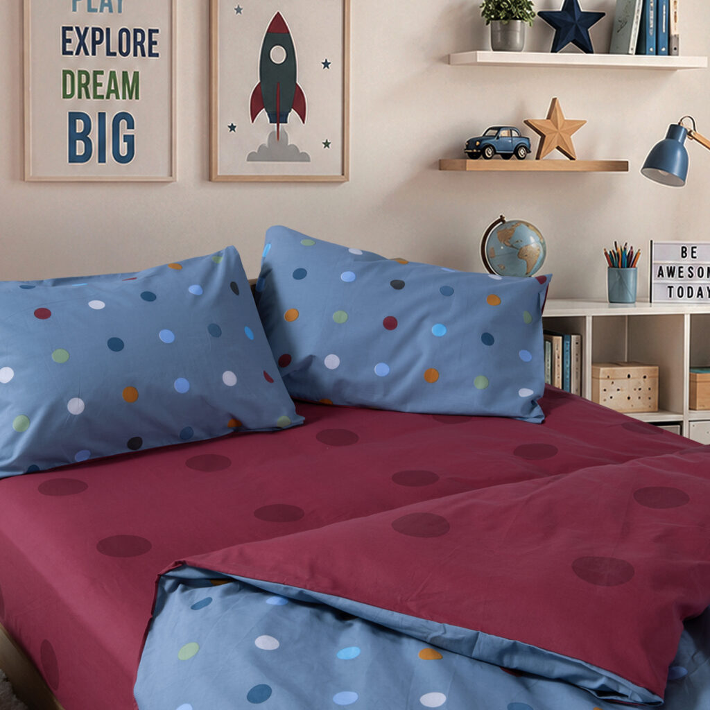 nef nef Σετ Σεντόνια Παιδικά Μονά με Λάστιχο dots ecru 170x260 ecru (Αντιγραφή)