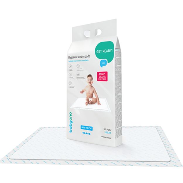 babyono: Σελτεδάκι μιας χρήσης 60*90 εκ 10 τμχ + 2 δώρο Κωδ: bn509/12