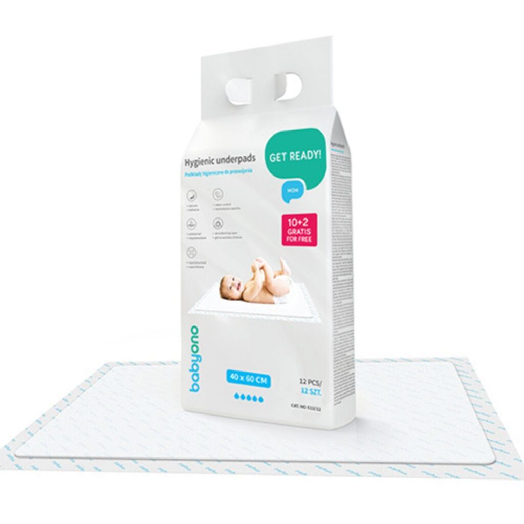 babyono: Πολυχρηστικό σελτεδάκι μιας χρήσης 40x60 εκ 10 τμχ + 2 δώρο