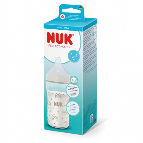 nuk Μπιμπερό πλαστικό perfect match με δείκτη ελέγχου θερμοκρασίας monkey 260ml (Αντιγραφή)