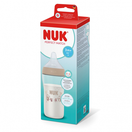 nuk Μπιμπερό πλαστικό nuk® perfect match με δείκτη ελέγχου θερμοκρασίας 150ml (Αντιγραφή)