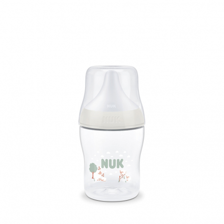 nuk Μπιμπερό πλαστικό nuk® perfect match με δείκτη ελέγχου θερμοκρασίας 150ml Λευκό