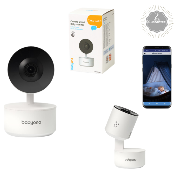 babyono: Περιστρεφόμενη κάμερα/ baby monitor με ενδοεπικοινωνία full hd ανάλυση Νυχτερινή λήψη & καταγραφή Κωδ: bn1514